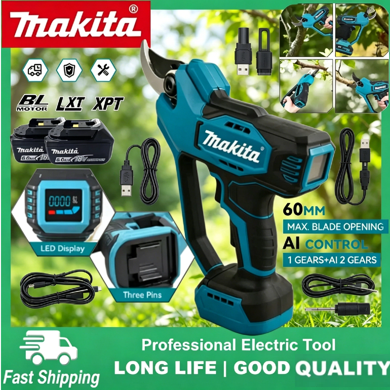 Pruning Shears - Makita 18V Battery Compatible Makita Brushless