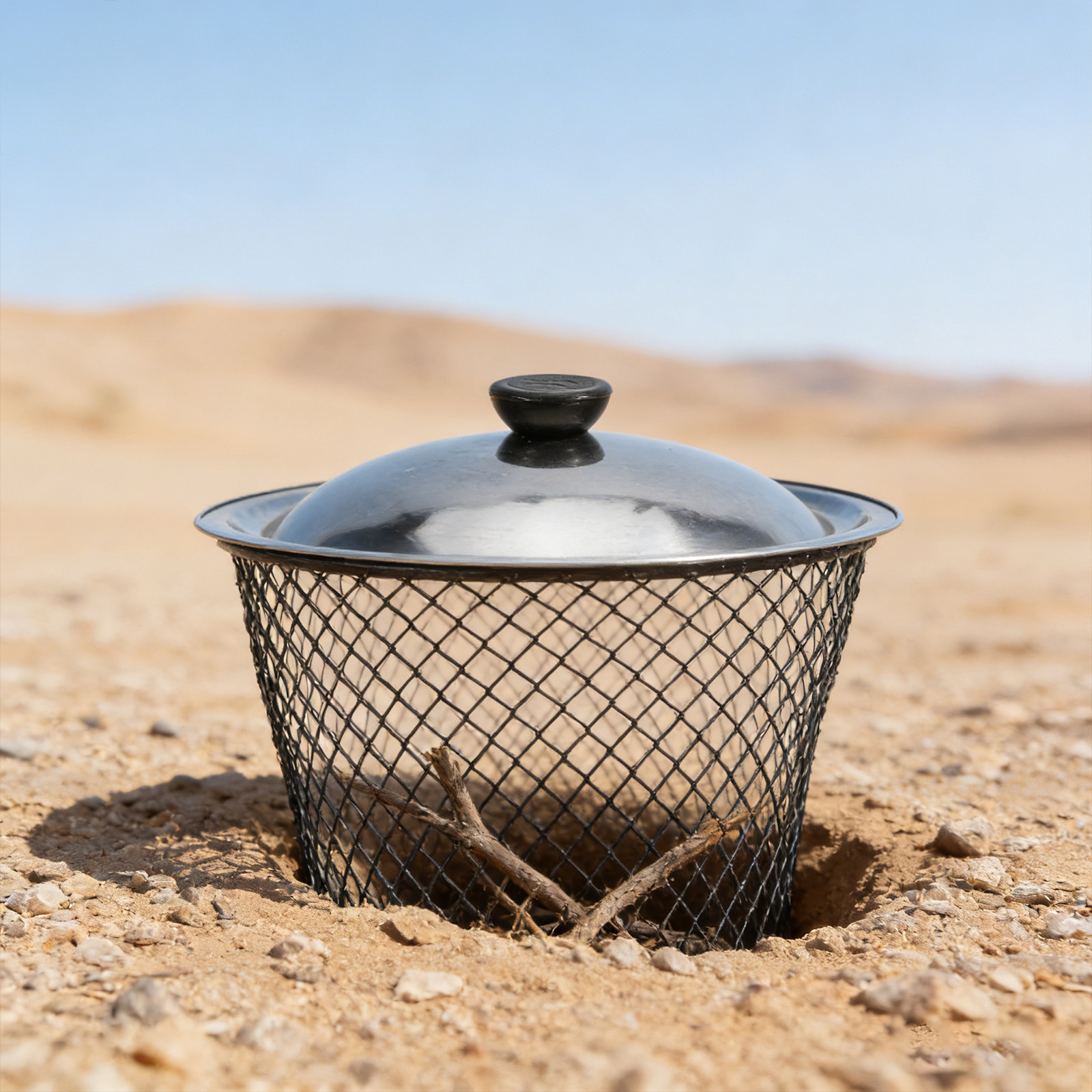 Compost Bin - 2Pcs Outdoor Metal Trash Can with
