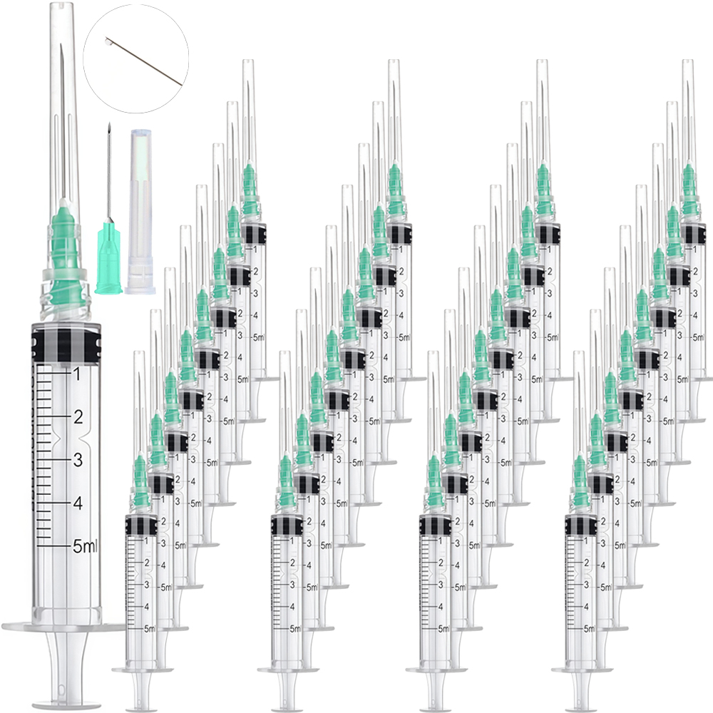 Fertilizer Dispenser - 50 Pieces of 5ml Luer-Lock Syringes,