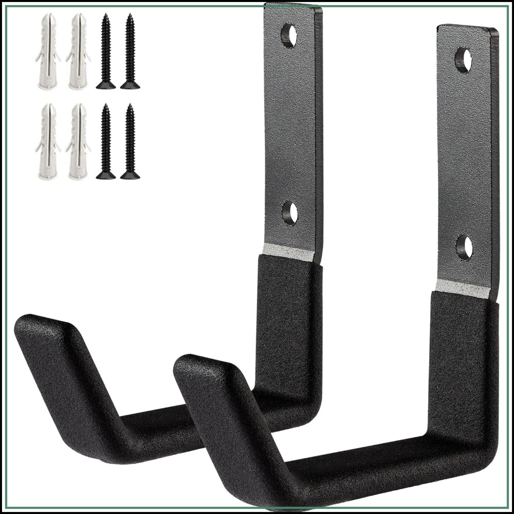 Gardening Tools Organizer - Heavy Duty Wall Mount Hooks, Utility
