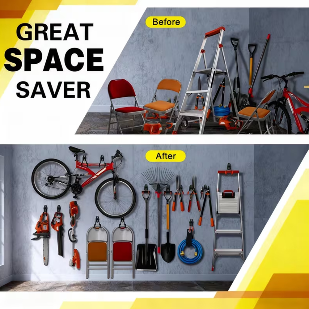Heavy Duty Wall Mount Metal Ho - Gardening Tools Organizer 评论和价格
