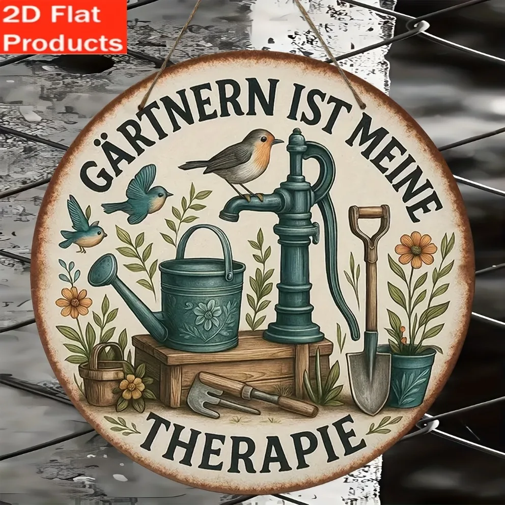 2D Flat: 1 Vintage  Garden Sig - Gardening Tools German 评论和价格