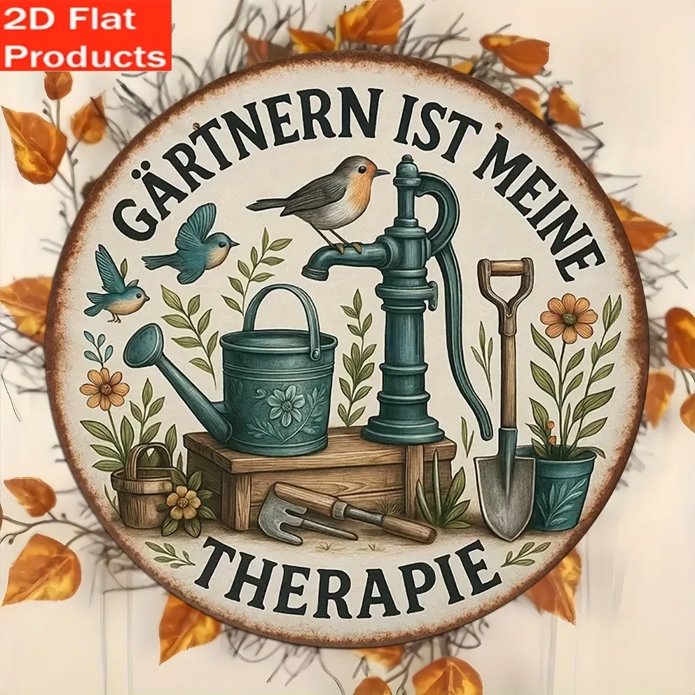 2D Flat: 1 Vintage  Garden Sig - Gardening Tools German 评论和价格