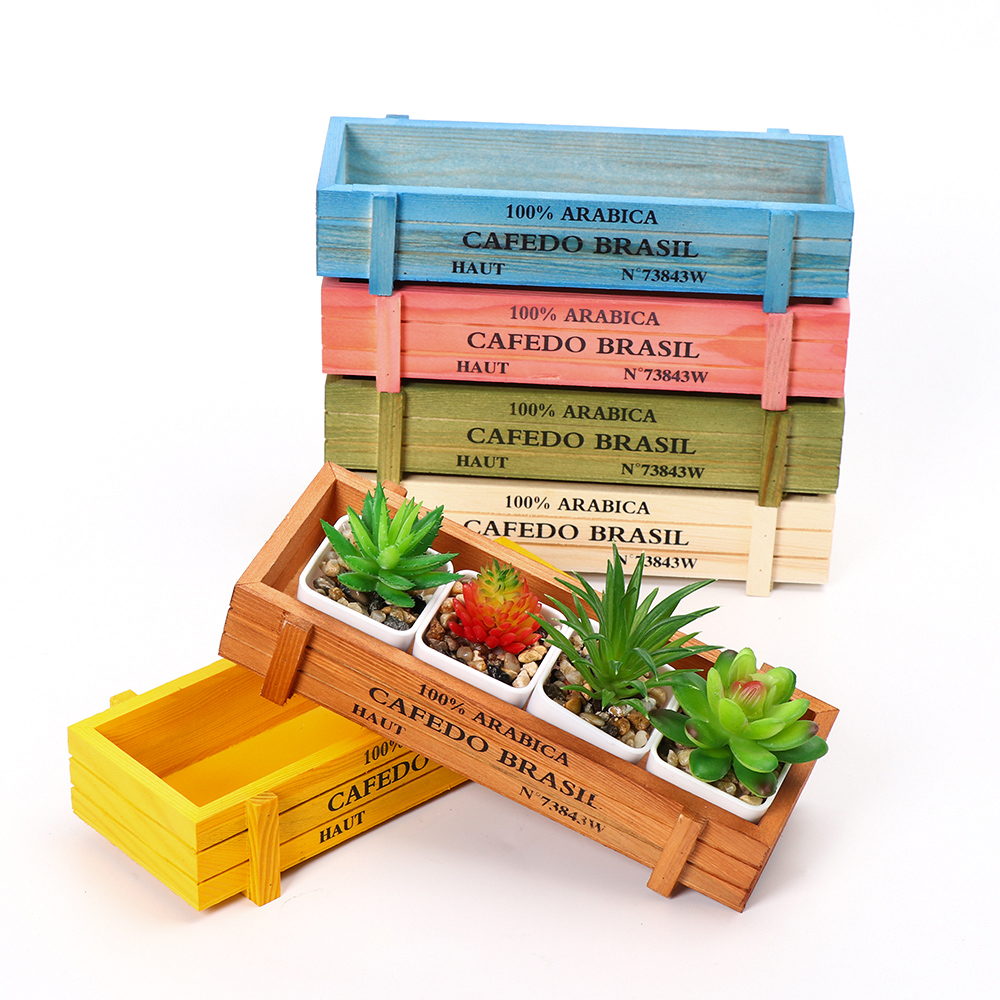 Natural Wooden Flowerpot Garde - Gardening Tools Vintage 评论和价格