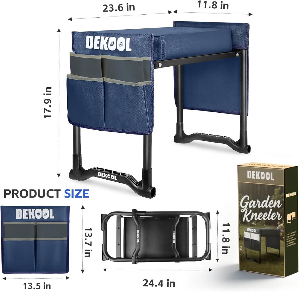 Garden Kneeler and Seat with 3 - Gardening Tools Heavy Duty 评论和价格