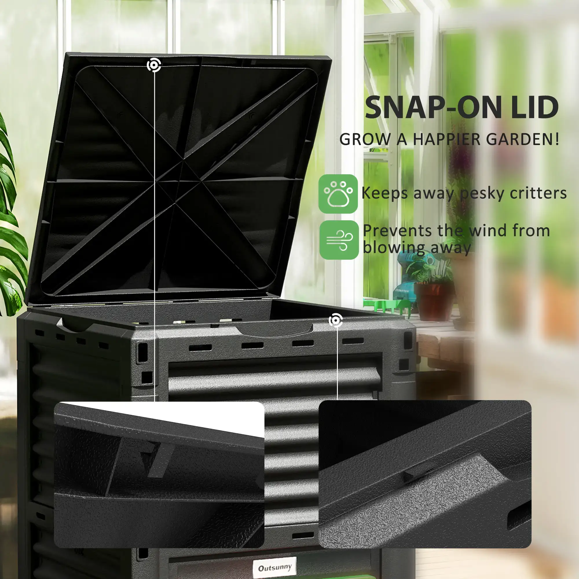 Outdoor Large Capacity Compost - Compost Bin 评论和价格
