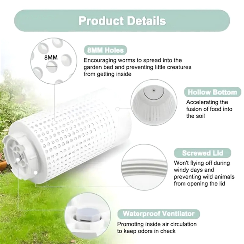 AT44-1 Pcs Outdoor Plastic Com - Compost Bin 评论和价格