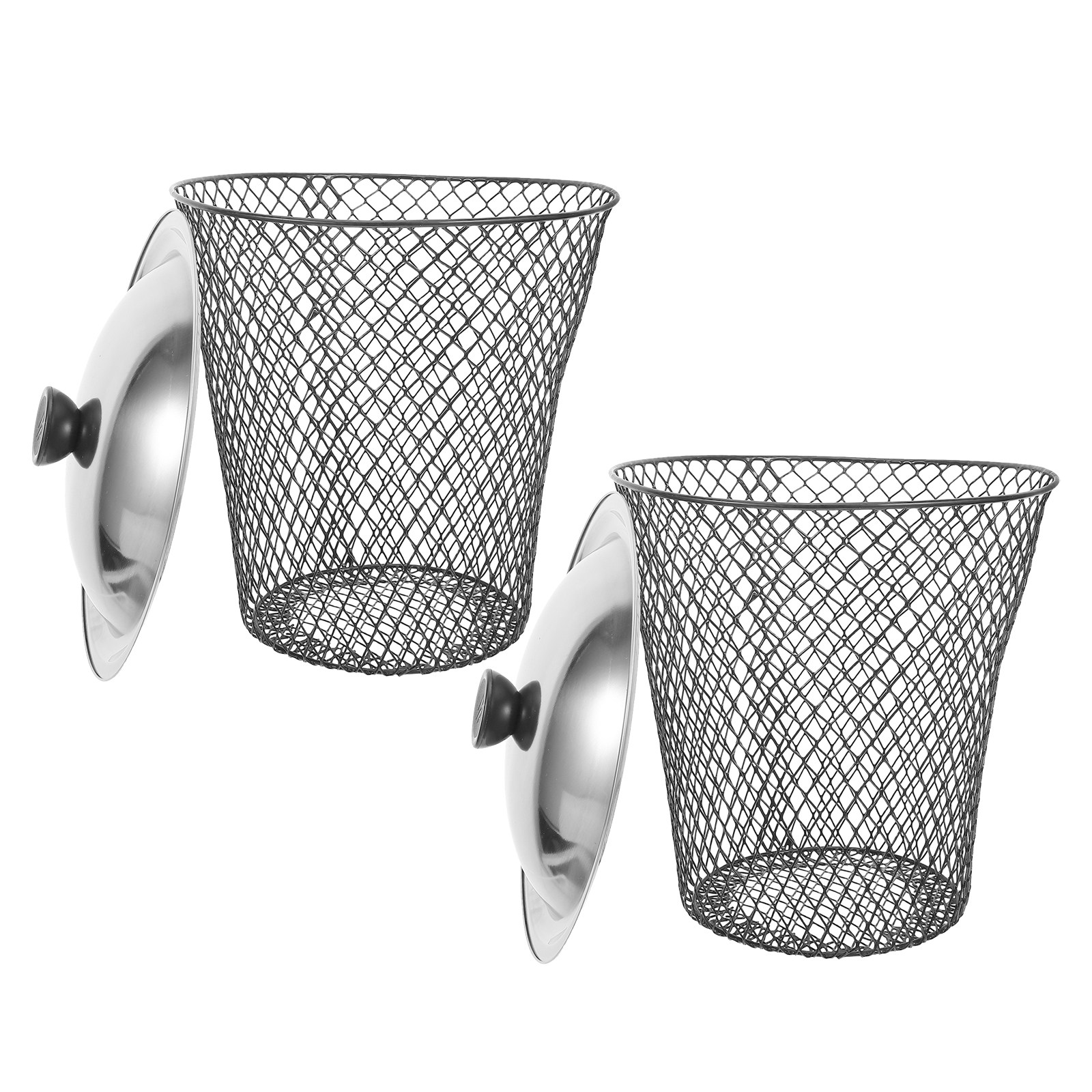 2Pcs Outdoor Metal Trash Can w - Compost Bin 评论和价格