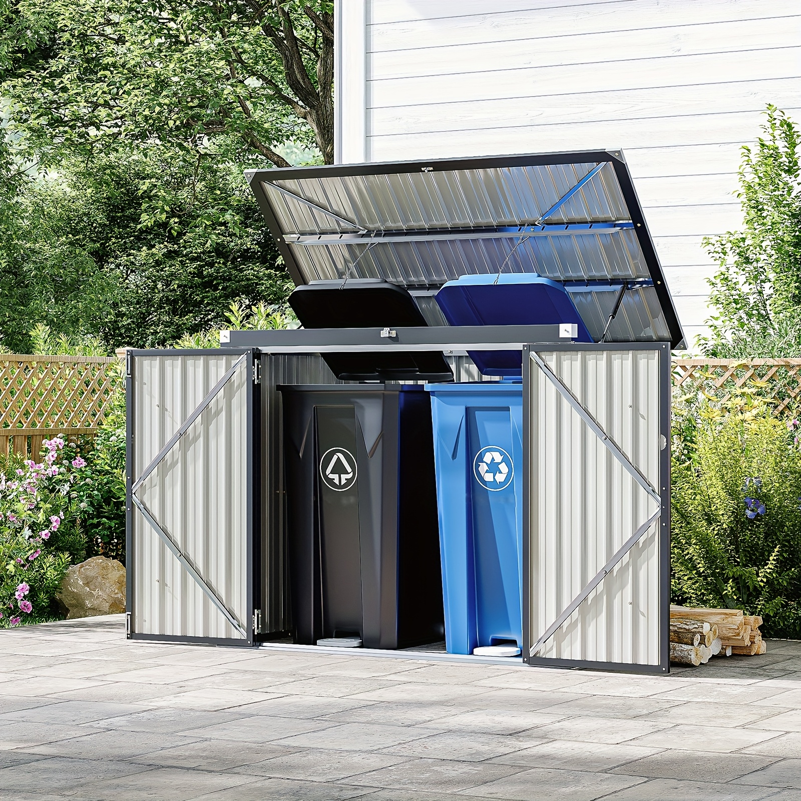 Nordivale Outdoor Trash Can St - Gardening Tools Uses 评论和价格