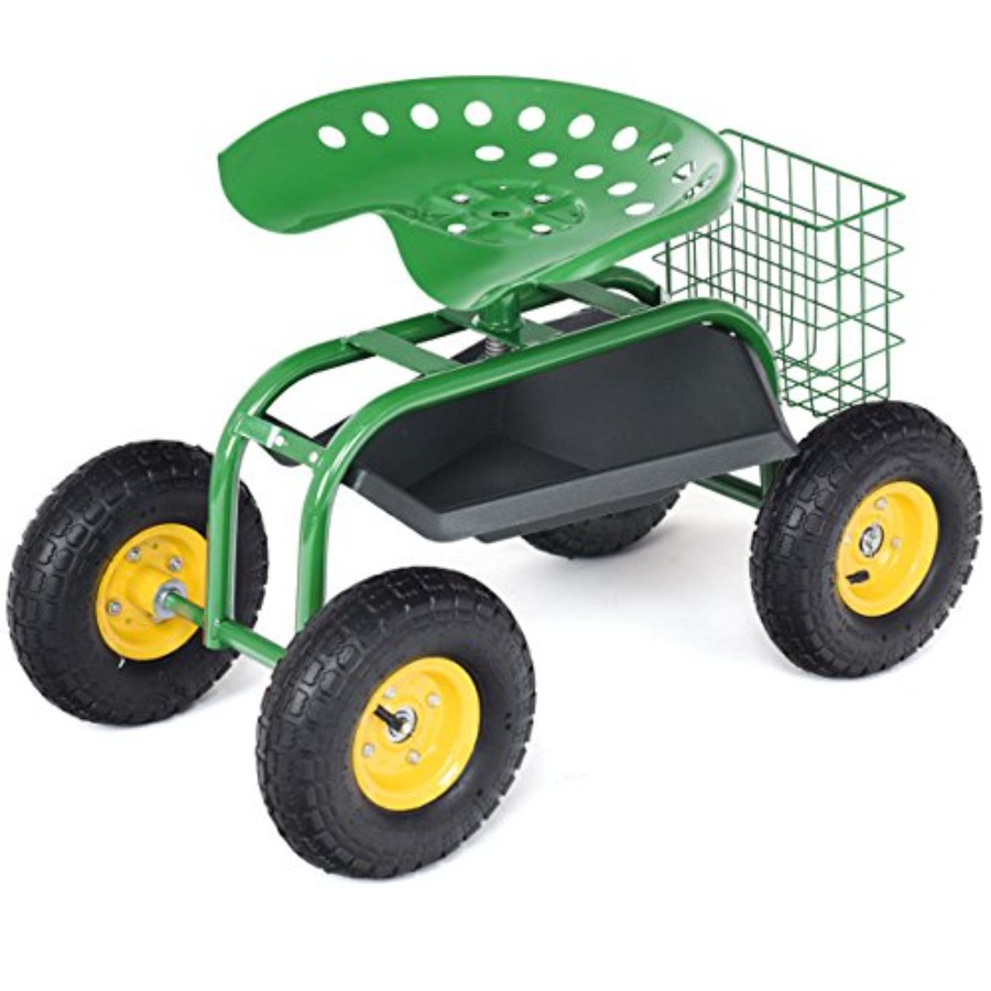 Rolling Garden Work Seat for o - Gardening Tools Green 评论和价格