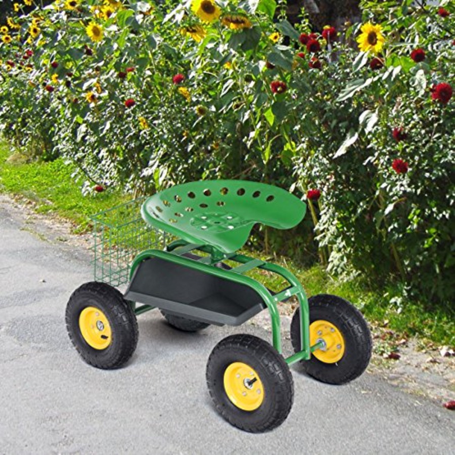 Rolling Garden Work Seat for o - Gardening Tools Green 评论和价格