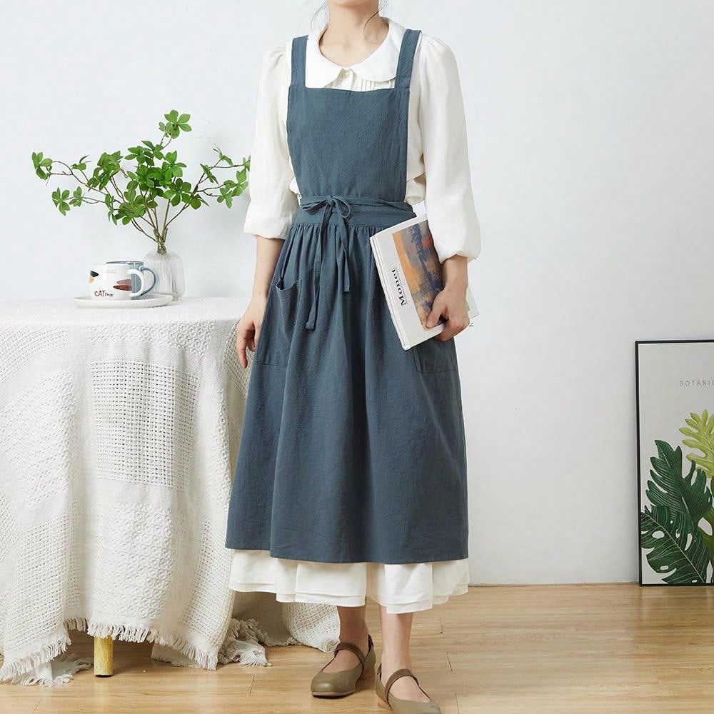 Brief Nordic Wind Pleated Skir - Gardening Tools Vintage 评论和价格