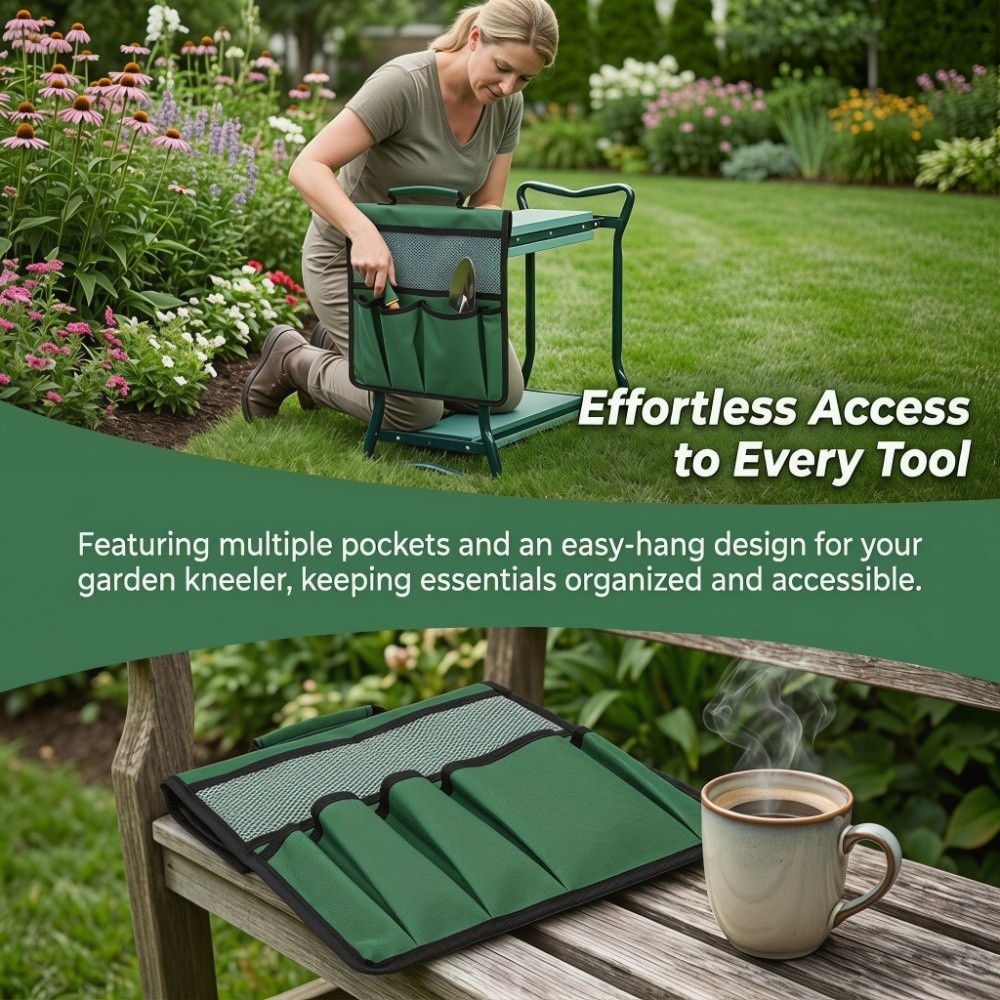 600D Oxford Cloth Garden Stool - Gardening Tools Green 评论和价格