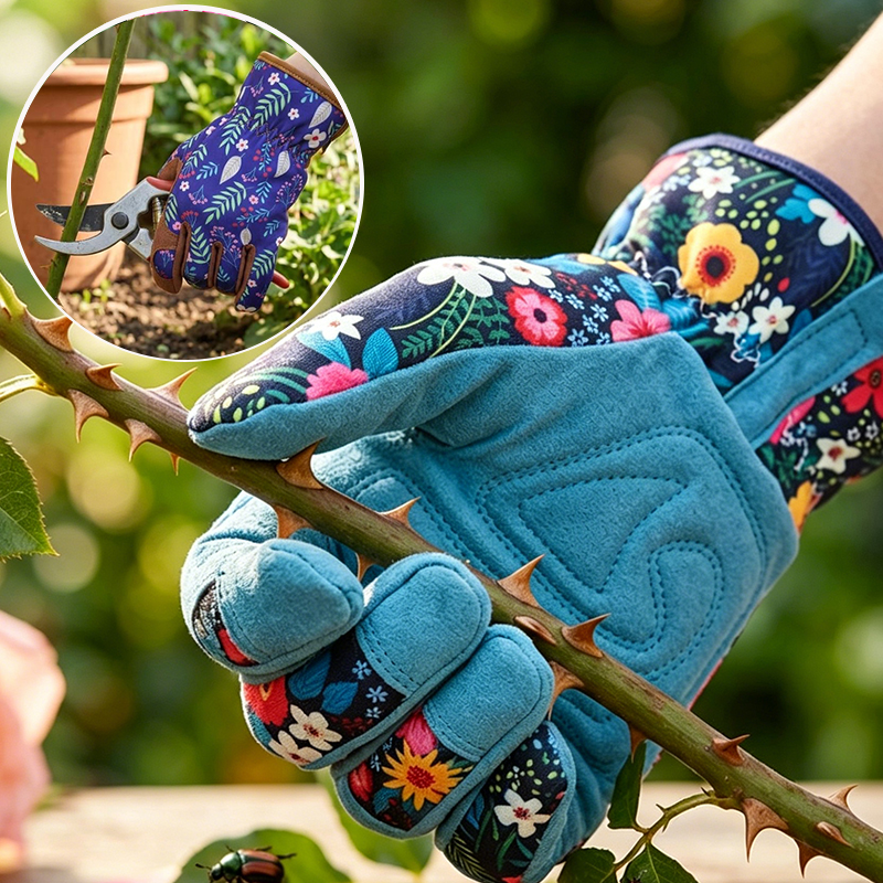 Breathable Cotton Polyester Ga - Garden Gloves Thorn Proof 评论和价格