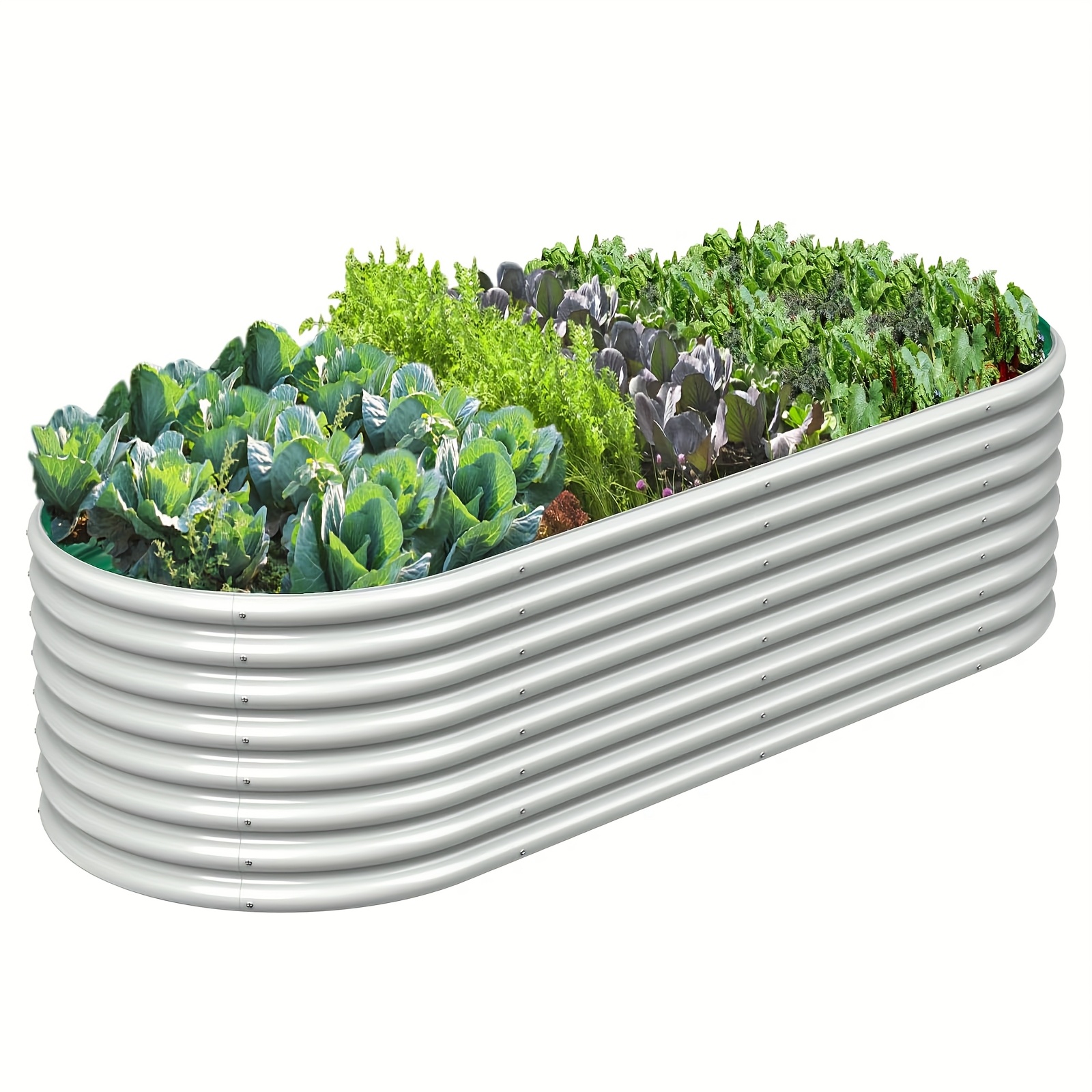 Outdoor Metal Planter Raised G - Gardening Tools Green 评论和价格