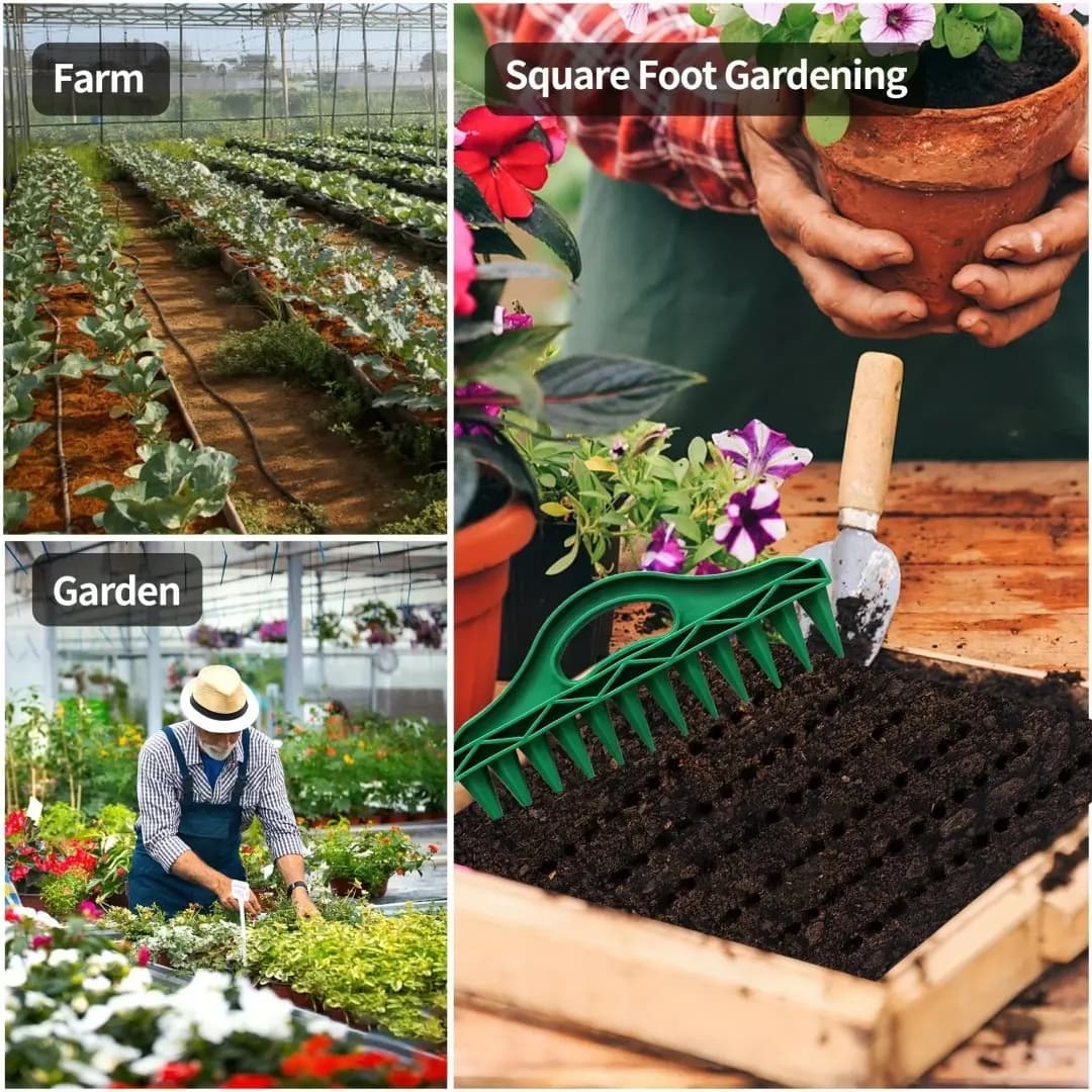 Manual Seed Spacing Tool with  - Gardening Tools Green 评论和价格