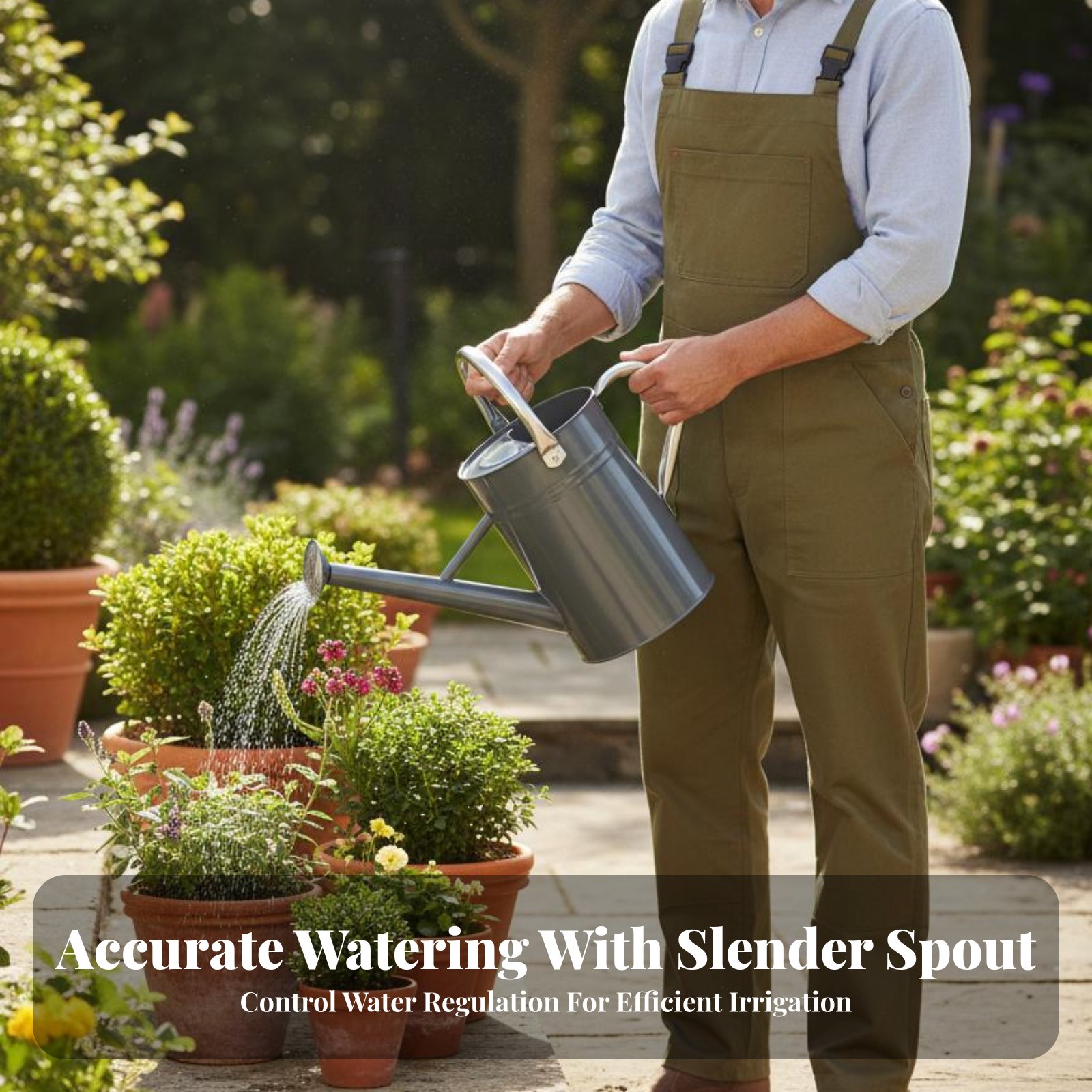 5L Garden Watering Pot Sturdy  - Gardening Tools Vintage 评论和价格