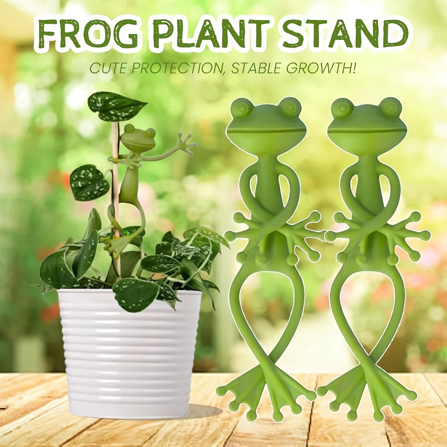 Creative Green Frog Plant Fixi - Gardening Tools Green 评论和价格