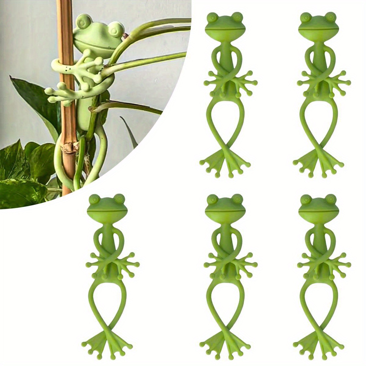 Creative Green Frog Plant Fixi - Gardening Tools Green 评论和价格