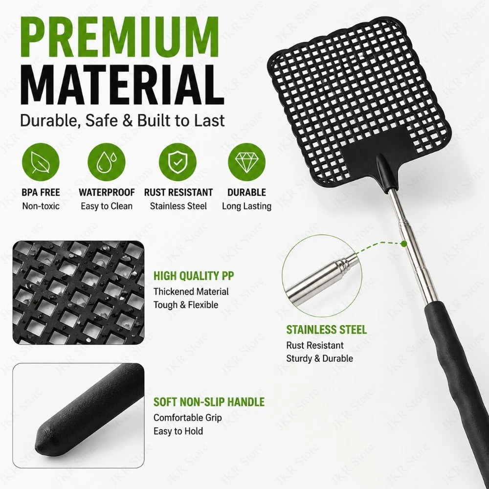 Black Fly Swatter 1/2/5 Pack S - Gardening Tools Uses 评论和价格