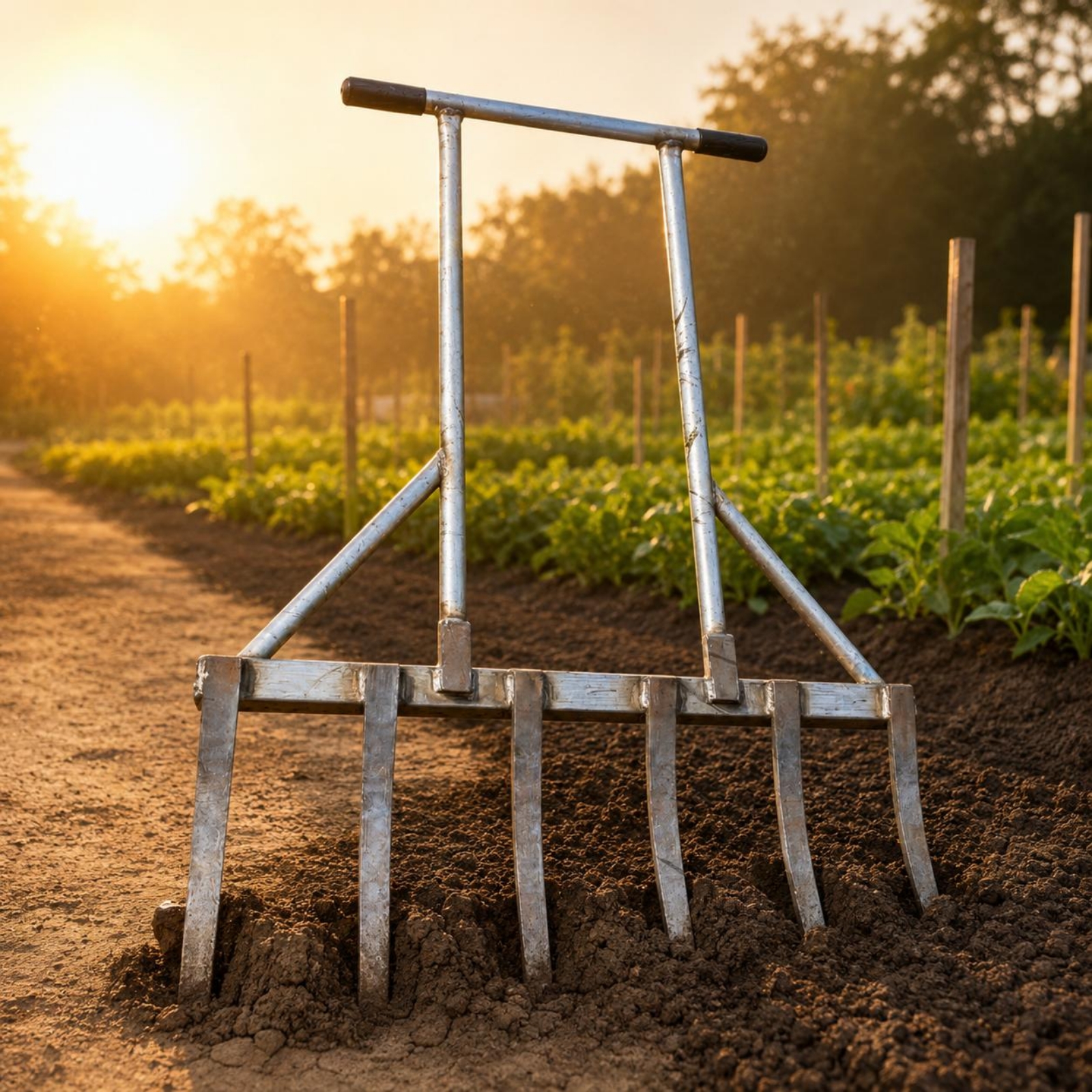Steel Tines Fourche Agricole D - Gardening Tools Heavy Duty 评论和价格