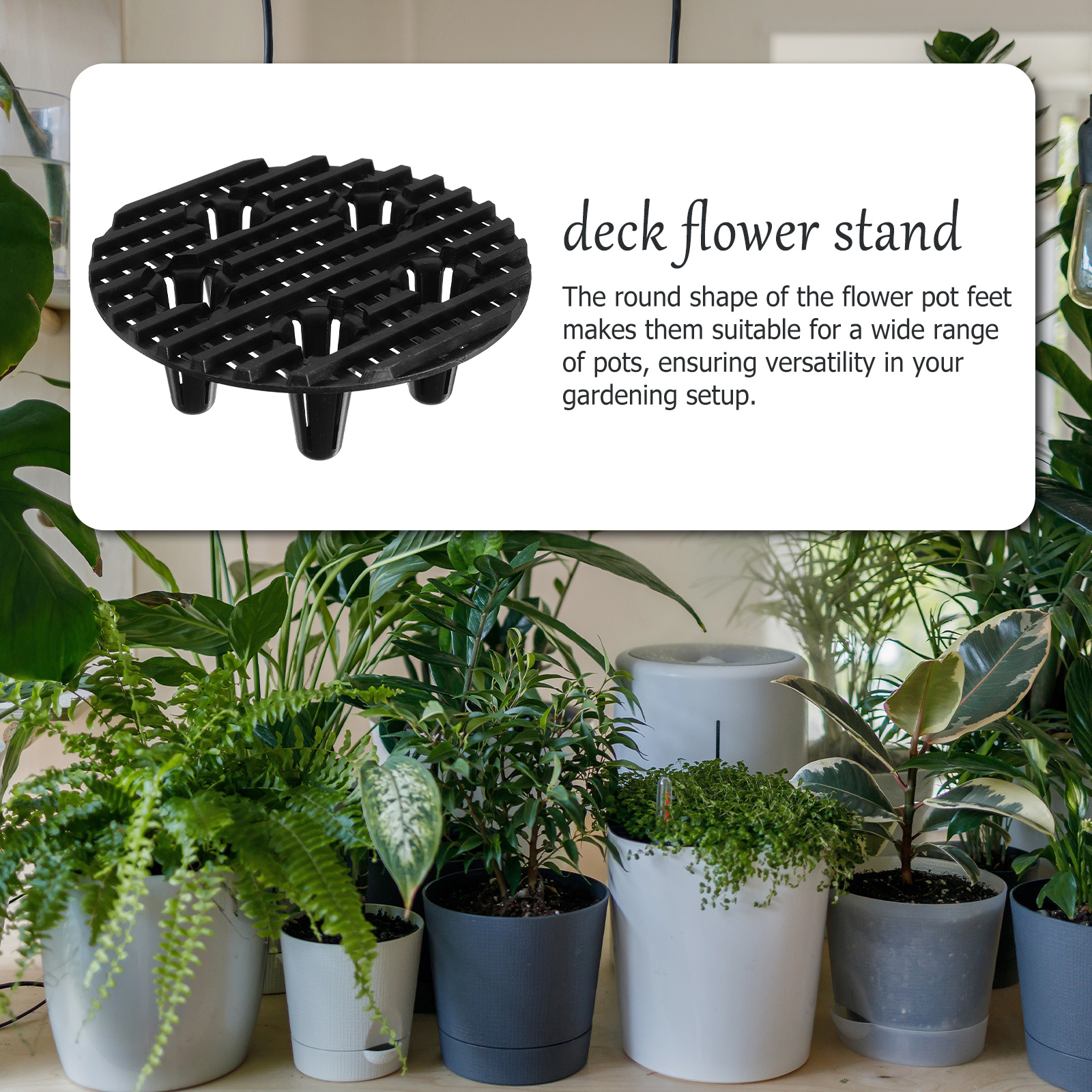 Patio Flower Pot Stand 10pcs H - Gardening Tools Heavy Duty 评论和价格
