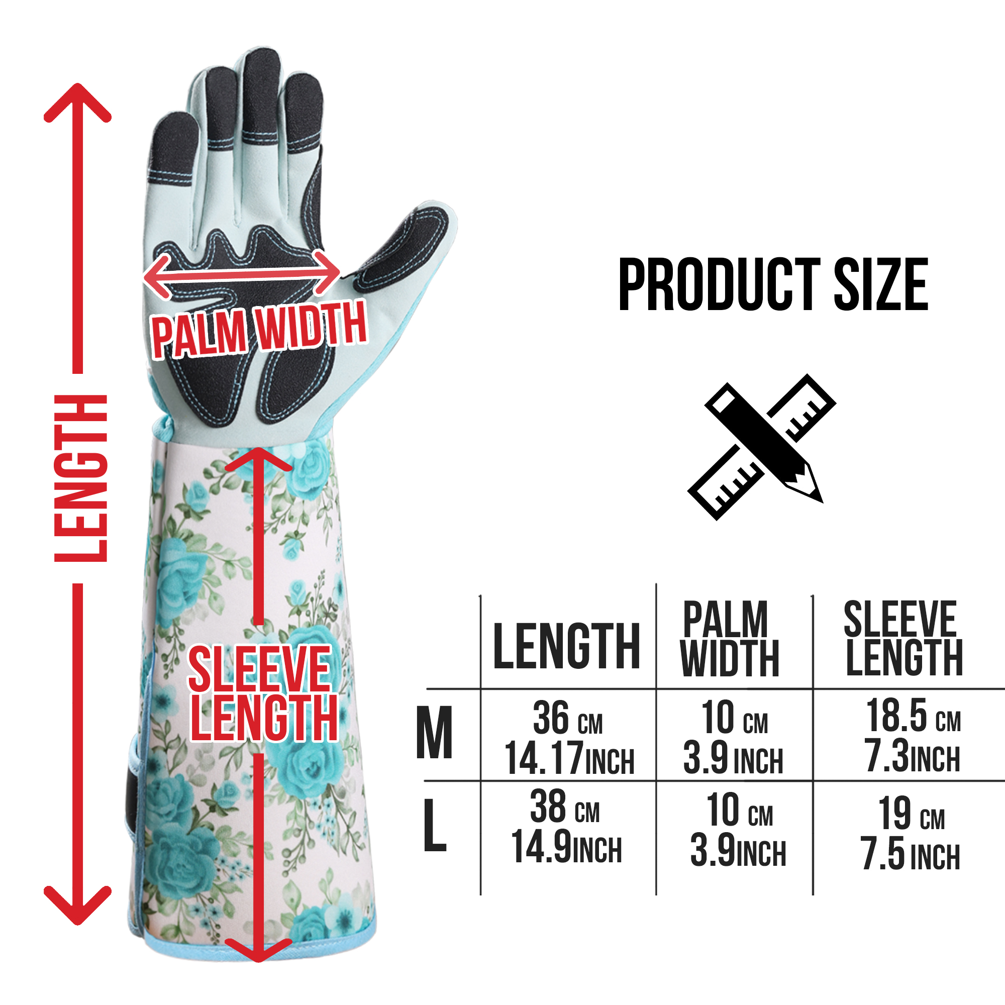 1 Pair Long Gardening Gloves T - Garden Gloves Thorn Proof 评论和价格