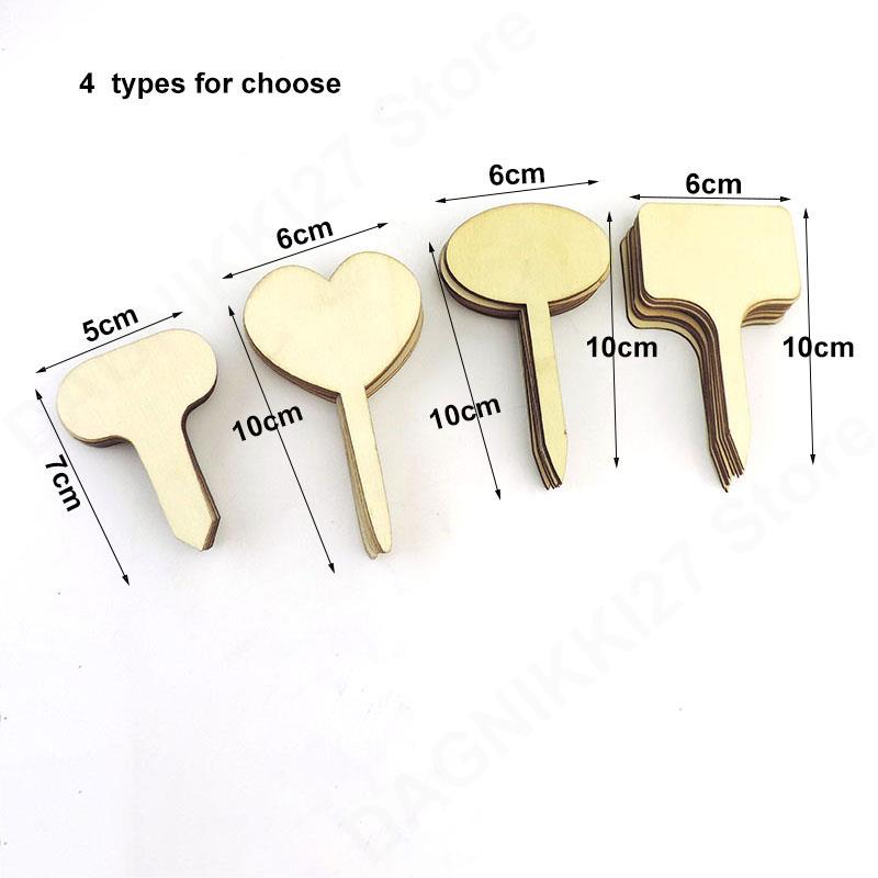 10x T-Type Wooden Plant Labels - Gardening Tools Types 评论和价格