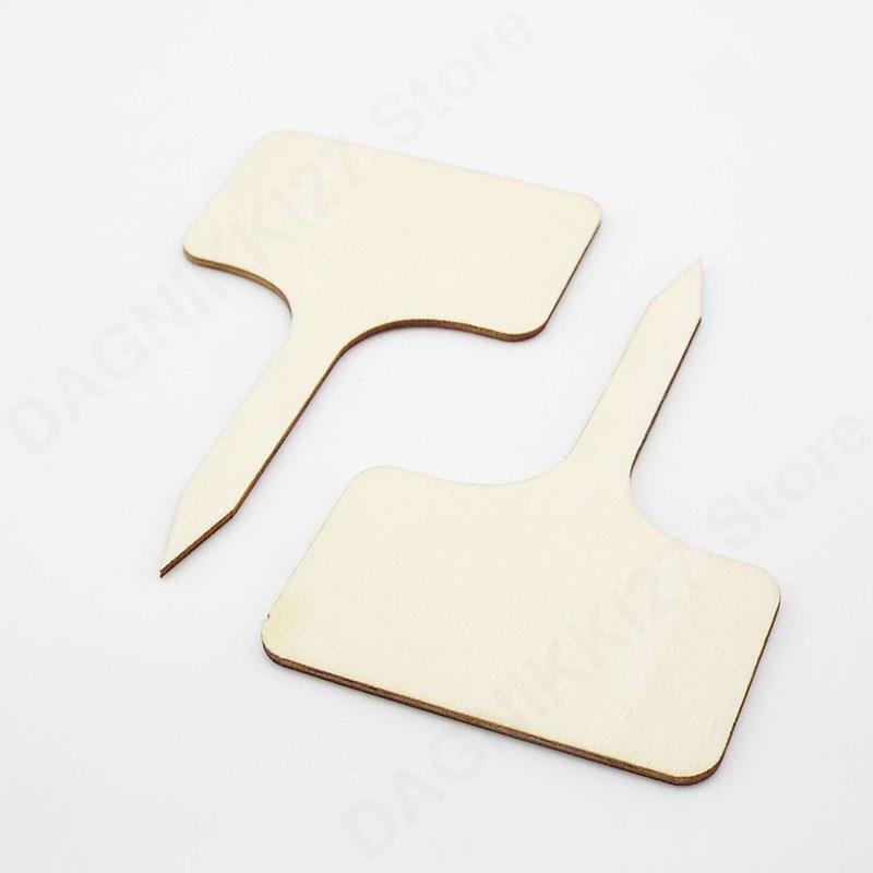 10x T-Type Wooden Plant Labels - Gardening Tools Types 评论和价格