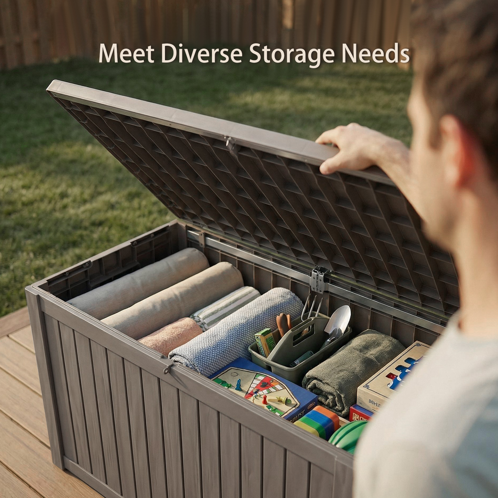 180 Gallon Heavy-Duty Resin Ou - Gardening Tools Organizer 评论和价格