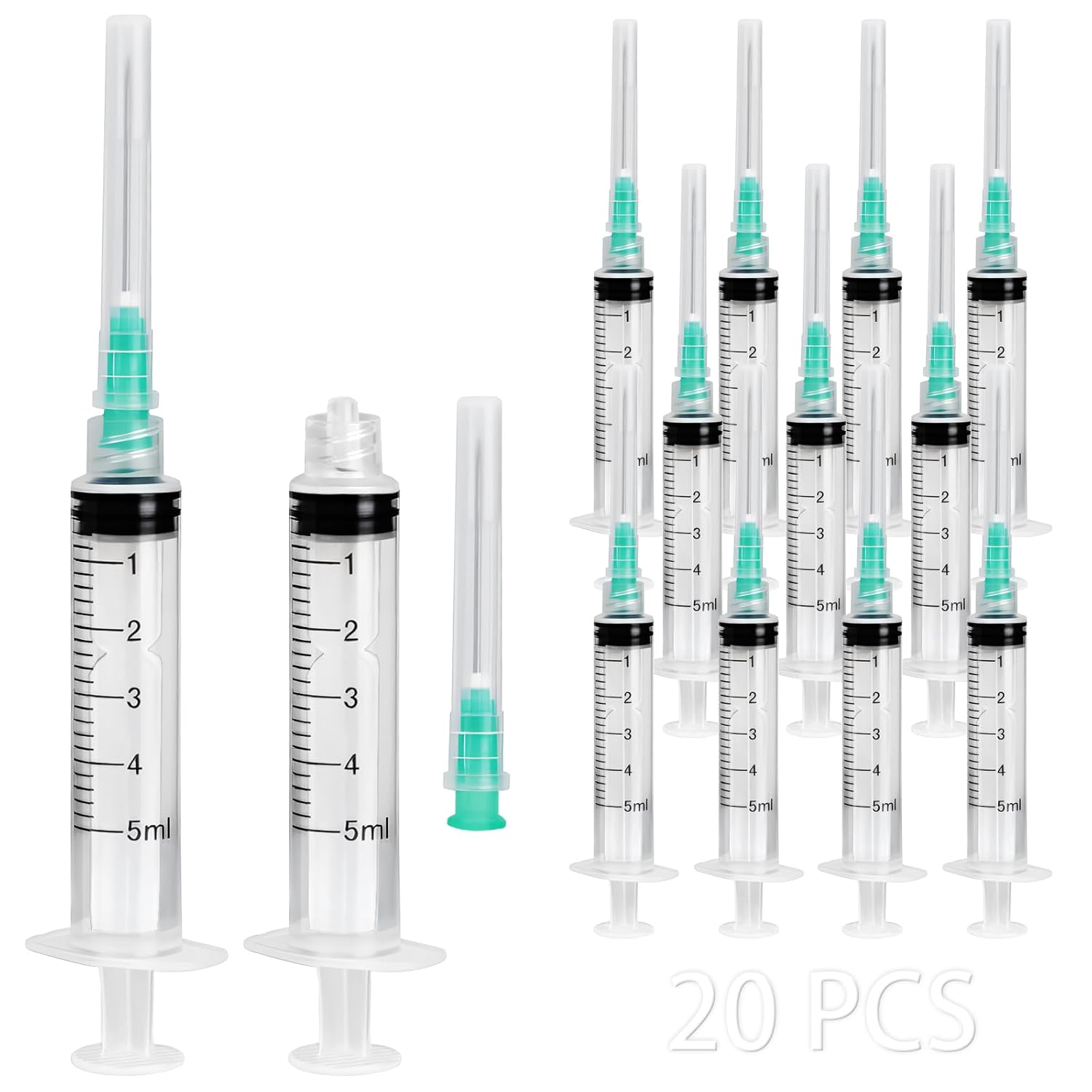 50 Pieces of 5ml Luer-Lock Syr - Fertilizer Dispenser 评论和价格