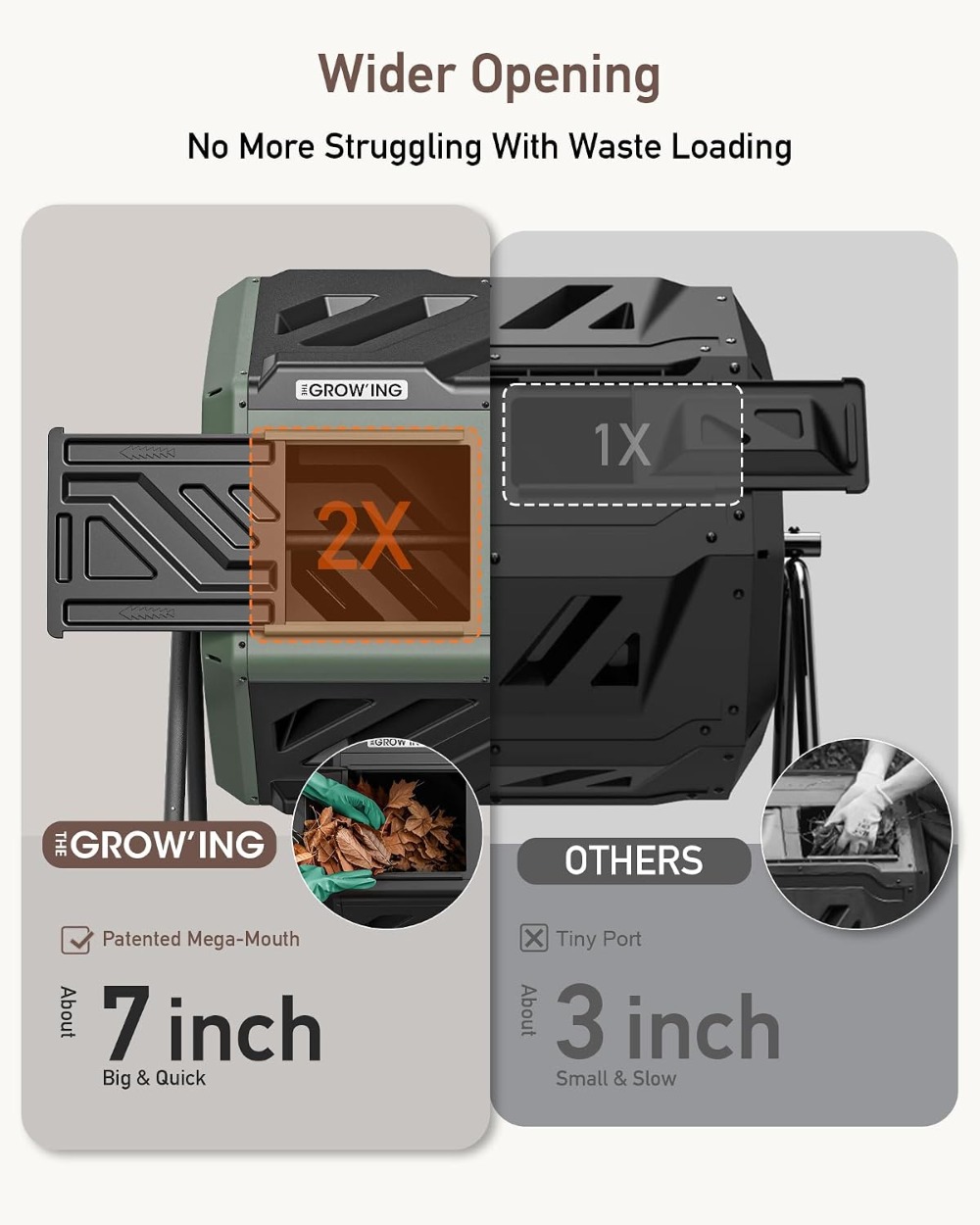 43 Gallon Dual Chamber Compost - Compost Bin 评论和价格