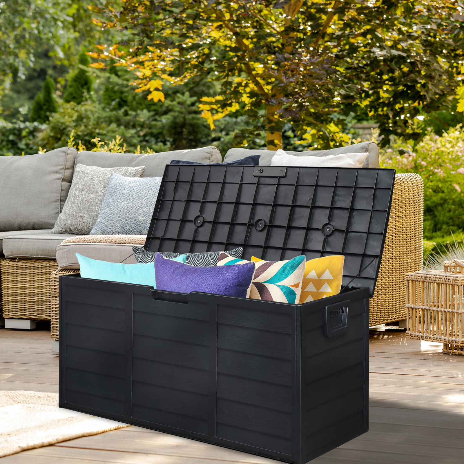 75gal 280L Outdoor Garden Plas - Gardening Tools Organizer 评论和价格