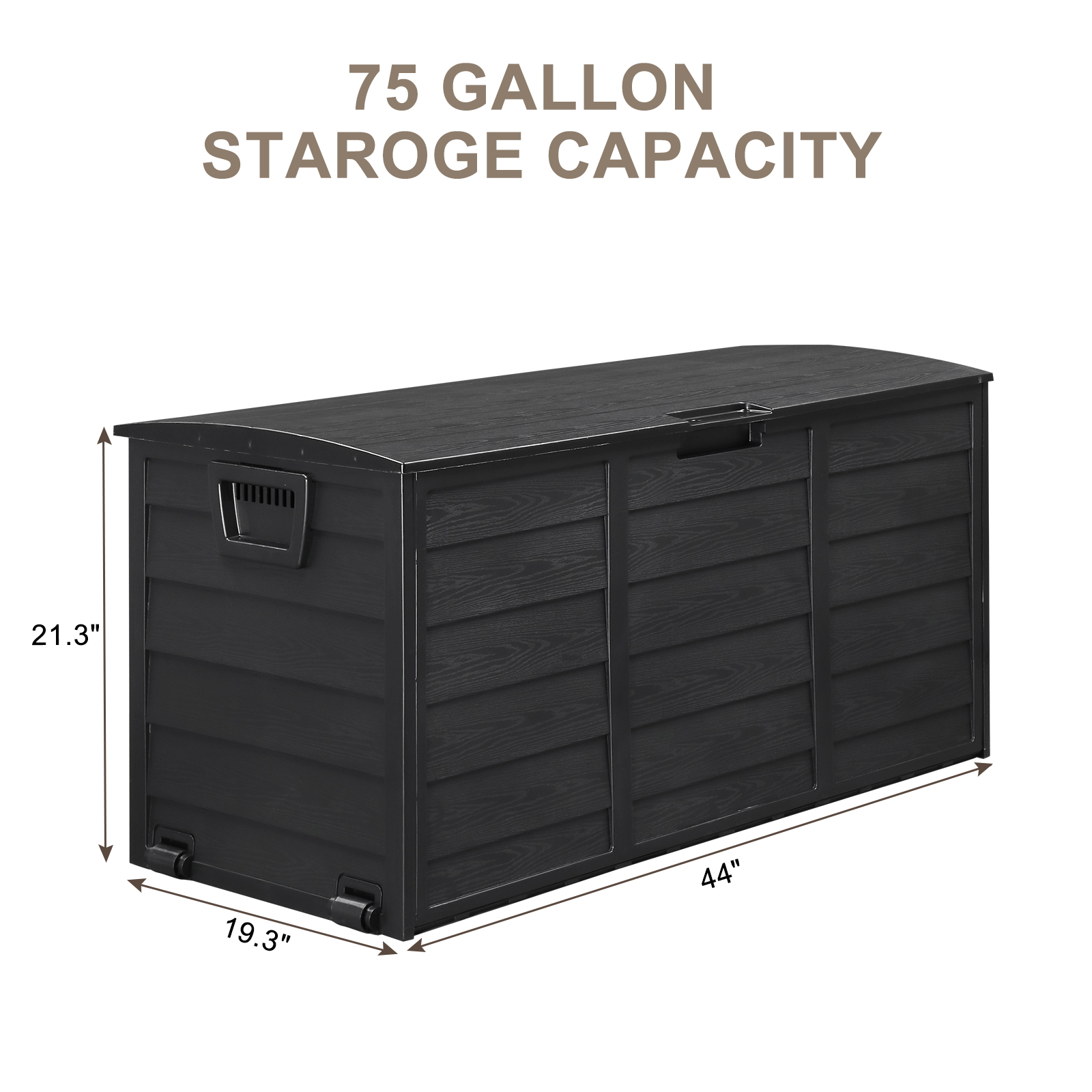 75gal 280L Outdoor Garden Plas - Gardening Tools Organizer 评论和价格