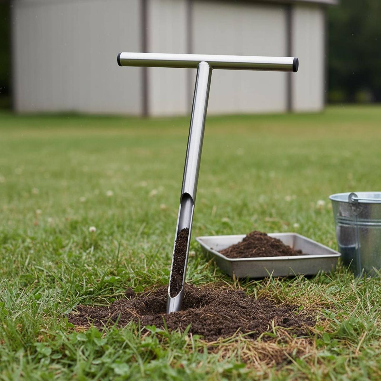 Stainless Steel Soil Sampler E - Gardening Tools Uses 评论和价格