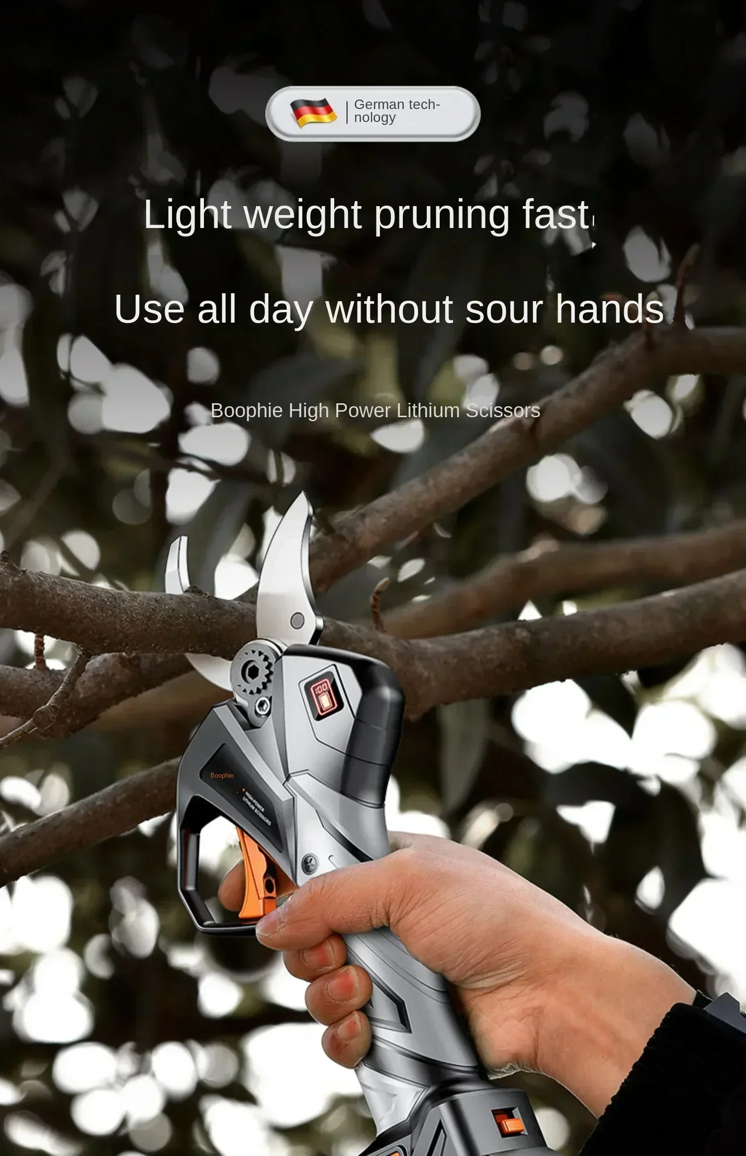 Electric Pruning Shears with I - Gardening Tools German 评论和价格