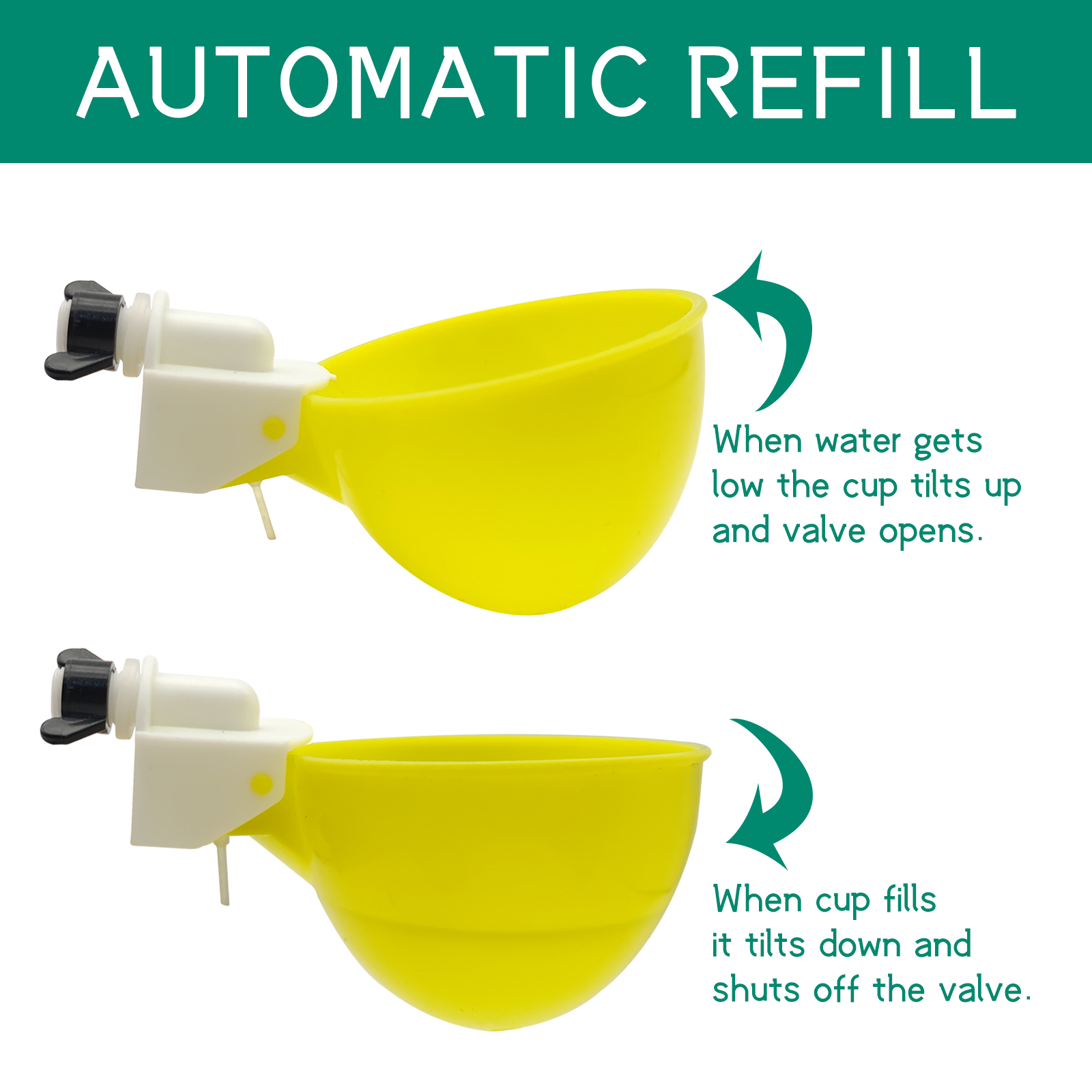 10PCS Chicken Drinker Cup Poul - Fertilizer Dispenser 评论和价格