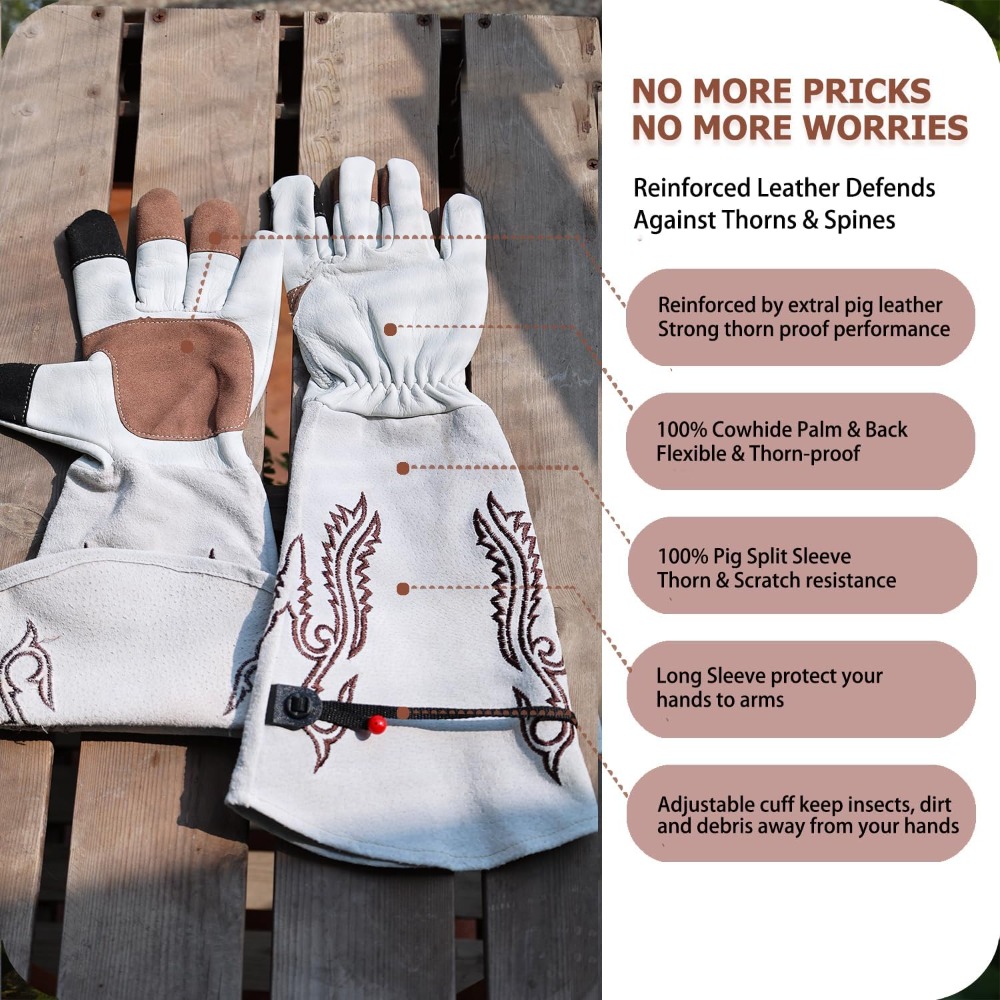 Long Gardening Gloves Thorn Pr - Garden Gloves Thorn Proof 评论和价格