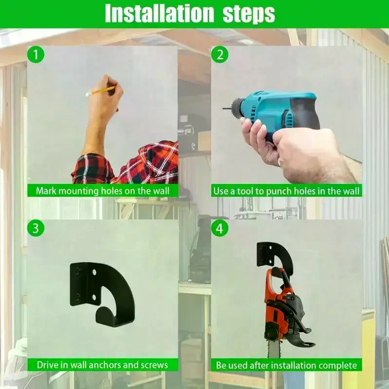 Chainsaw Wall Mount Heavy Duty - Gardening Tools Organizer 评论和价格