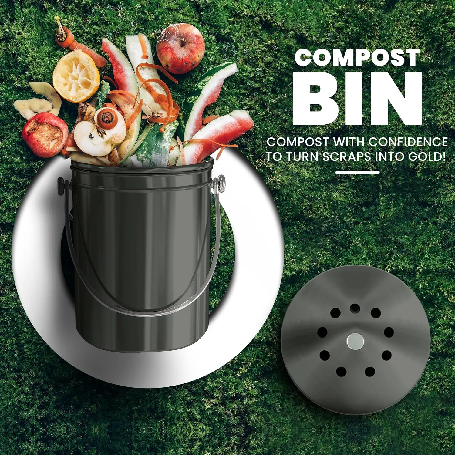 Kitchen Compost Bin for Kitche - Compost Bin 评论和价格